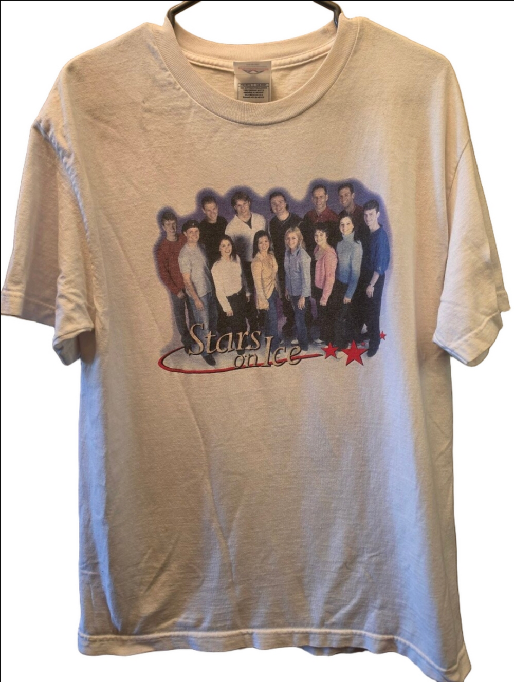 Vintage 2003 Stars on Ice Canada Tour T-Shirt Figure Skating Tee L Y2K